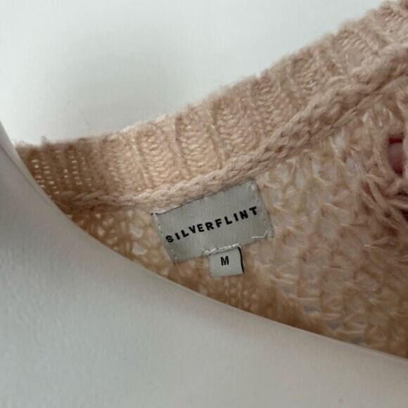 Silverflint Open Knit Puff sleeve cardigan - Picture 5 of 6